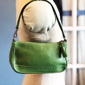 Coach Hampton Semi-Bag | Small Handbag C06S-9860 Spring Green Leather Bag Small